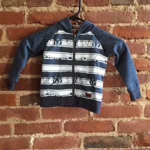 7 For All Mankind Striped Hoodie